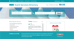 Desktop Screenshot of eventservicesdirectory.co.uk