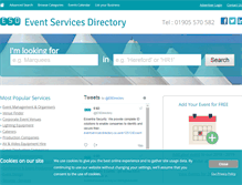 Tablet Screenshot of eventservicesdirectory.co.uk